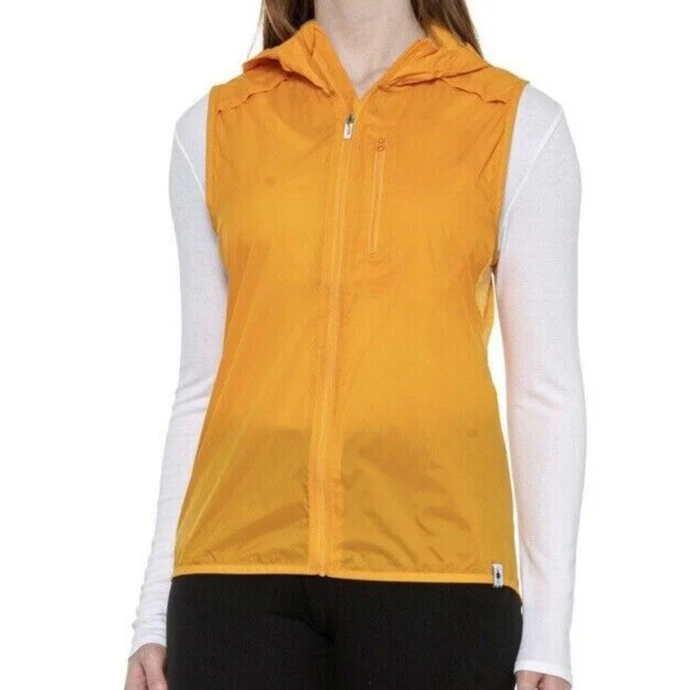 Smartwool Womens Vest Merino Sport Mango Sorbet Ultra Lite Large - Picture 14 of 14